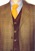 Checked pure wool jacket